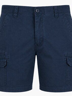 WearFirst Navy Cargo Shorts Men's Size 36 Ripstop Cotton Stretch Utility Outdoor